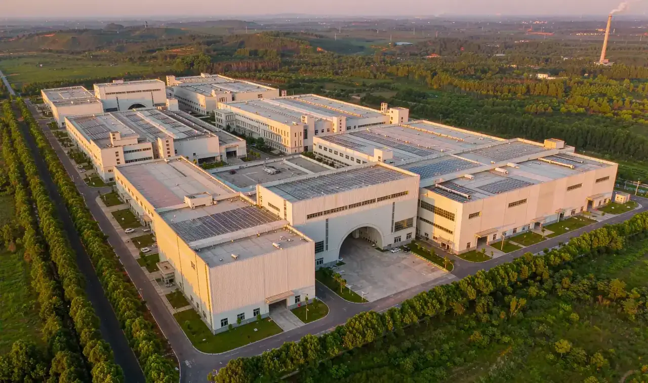 Aerial view of the China UV Paper mill and production complex