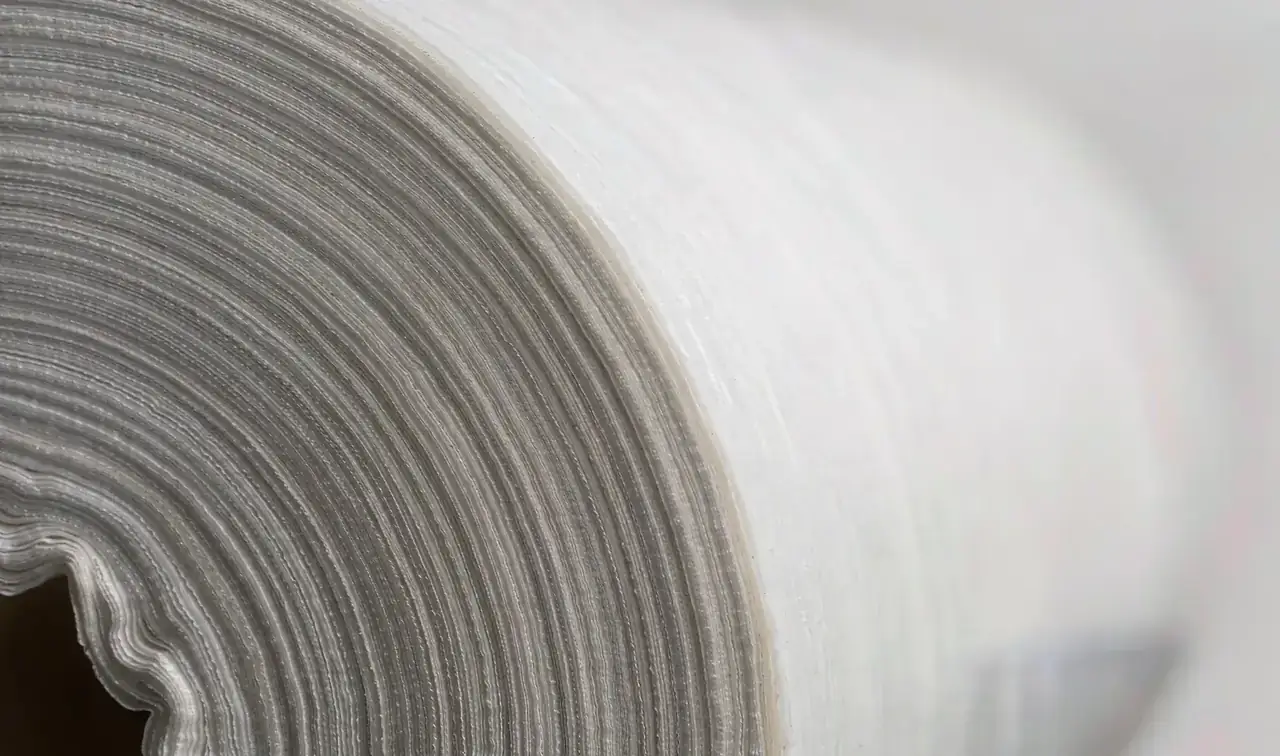 Close-up of coated paper surface texture for digital printing